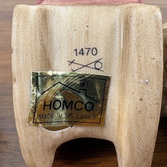 Homco Rocking Chair Bears Papa bear and Grandma Bear and Two Homco Cobble Bears - Picture 12 of 15